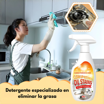 Limpiador de grasa de cocina, desengrasante y removedor de manchas
