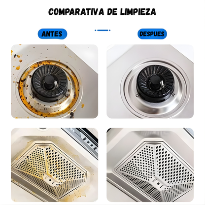 Limpiador de grasa de cocina, desengrasante y removedor de manchas